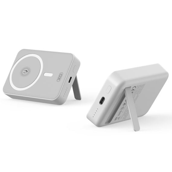 Baterie Externa, PowerBank Wireless 15W+PD20W, Magnetica, Suport Stand, 10000mAh, Fast Charge, Black