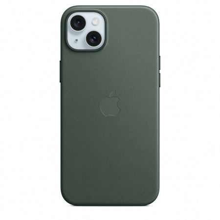 Husa iPhone 15 Plus Apple FineWoven cu MagSafe , Evergreen