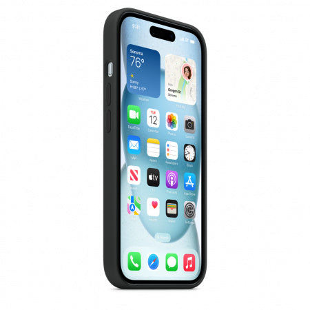 Husă iPhone 15 Plus Apple Silicon cu MagSafe, Black