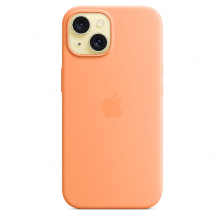 Husa iPhone 15 Apple Silicon cu MagSafe,Orange Sorbet