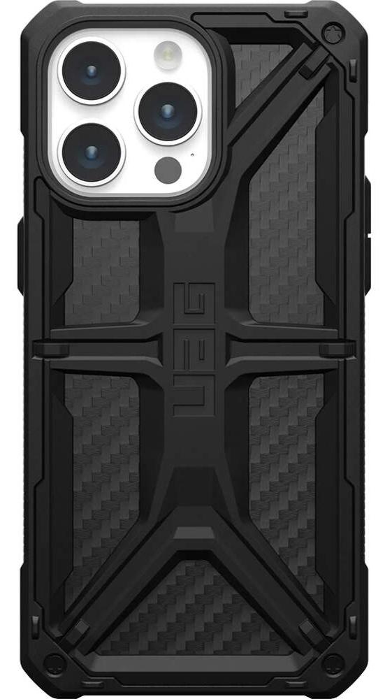 Husa iPhone 15 Pro Max UAG Monarch Carbon Fiber Black - Eleganță, Durabilitate și Protecție de Excepție