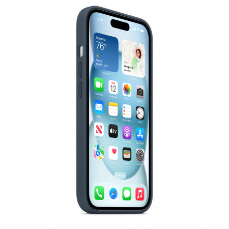 Husa iPhone 15 Apple Silicon cu MagSafe ,Storm Blue