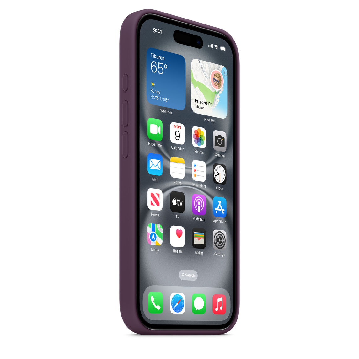 Husa iPhone 16 Pro Max Apple Silicon cu MagSafe Plum