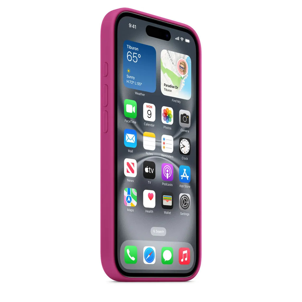 Husă iPhone 16 Plus Apple Silicon cu MagSafe, Fuchsia
