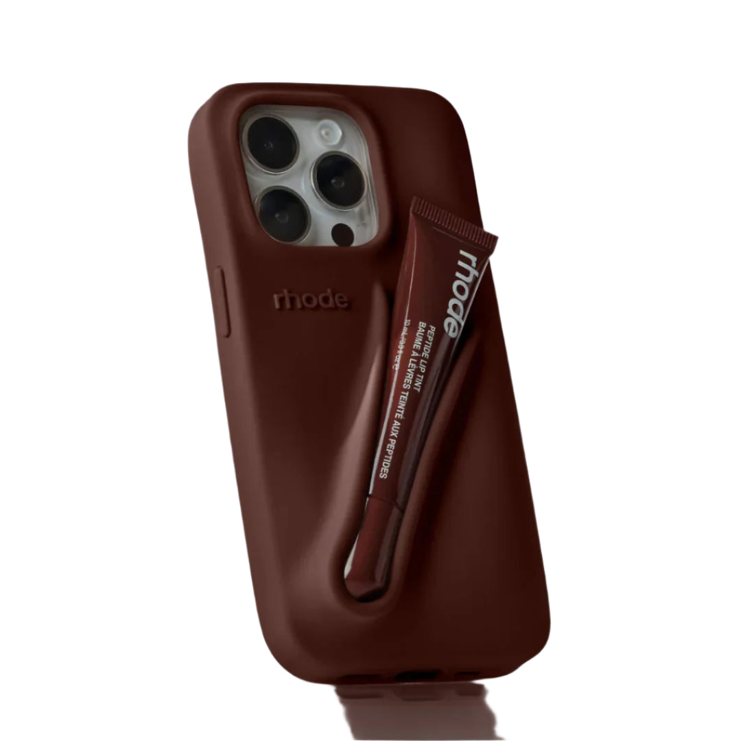 Husa iPhone 14 Pro Rhode,culoare Espresso + Luciu inclus