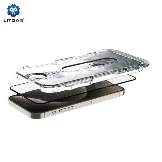 Folie Lito D+ KIT - iPhone iPhone 15 Pro , Instalare rapida fara bule