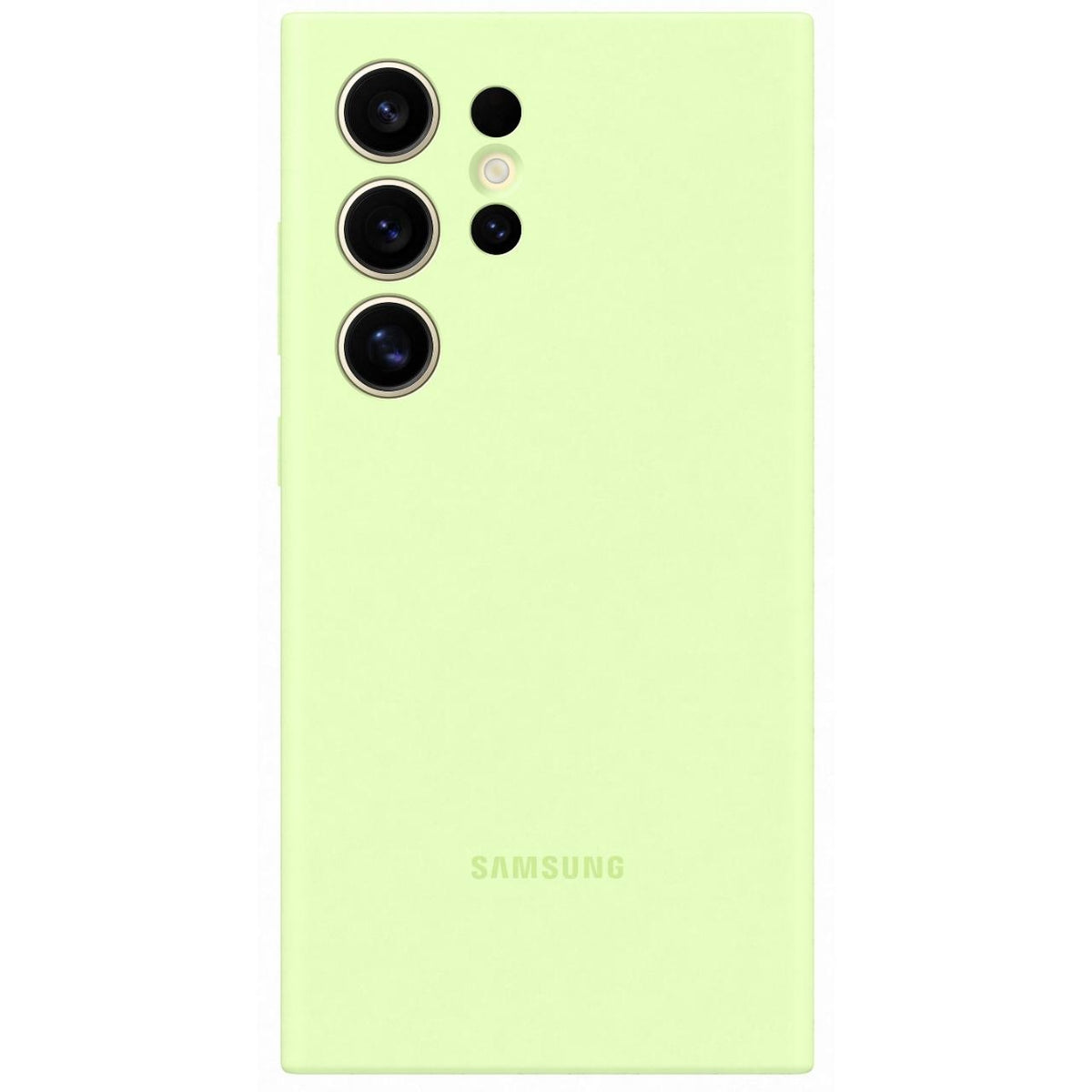 Husă originală Samsung Galaxy S24 Ultra din silicon, Lime (verde)