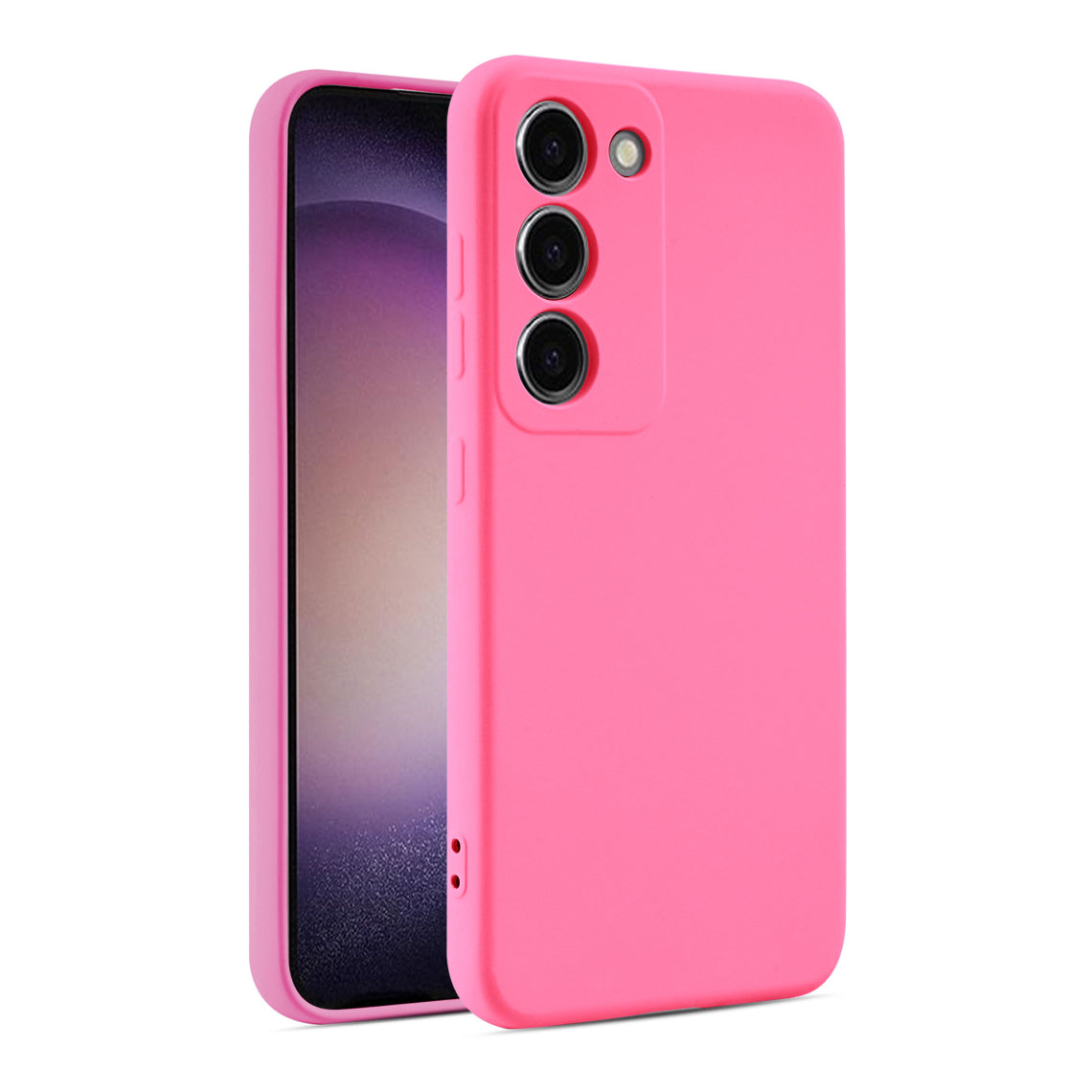 Husa Soft - Samsung A72 - silicone MicroFiber, Pink Neon