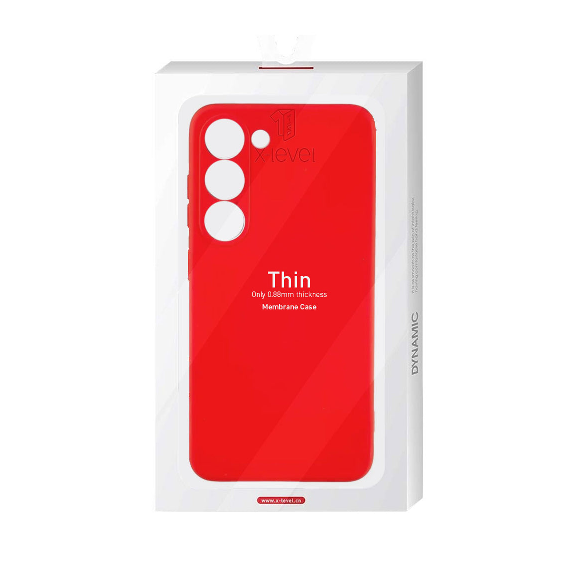 Husa X-Level Thin - Samsung A72 - MicroFiber, Red