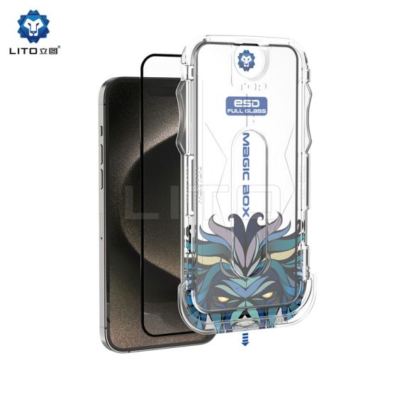 Folie Lito D+ KIT - iPhone iPhone 15 Pro , Instalare rapida fara bule