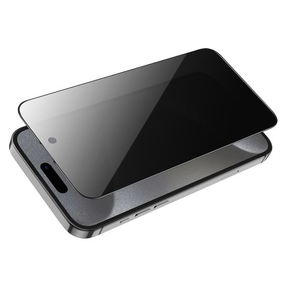 Folie Hoco iPhone 16 Full Glue 6D, HD AntiSpy Privacy | Black