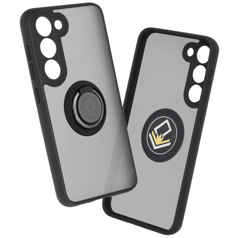 Husa Samsung Galaxy S23 Techsuit Glinth cu inel suport stand magnetic, negru