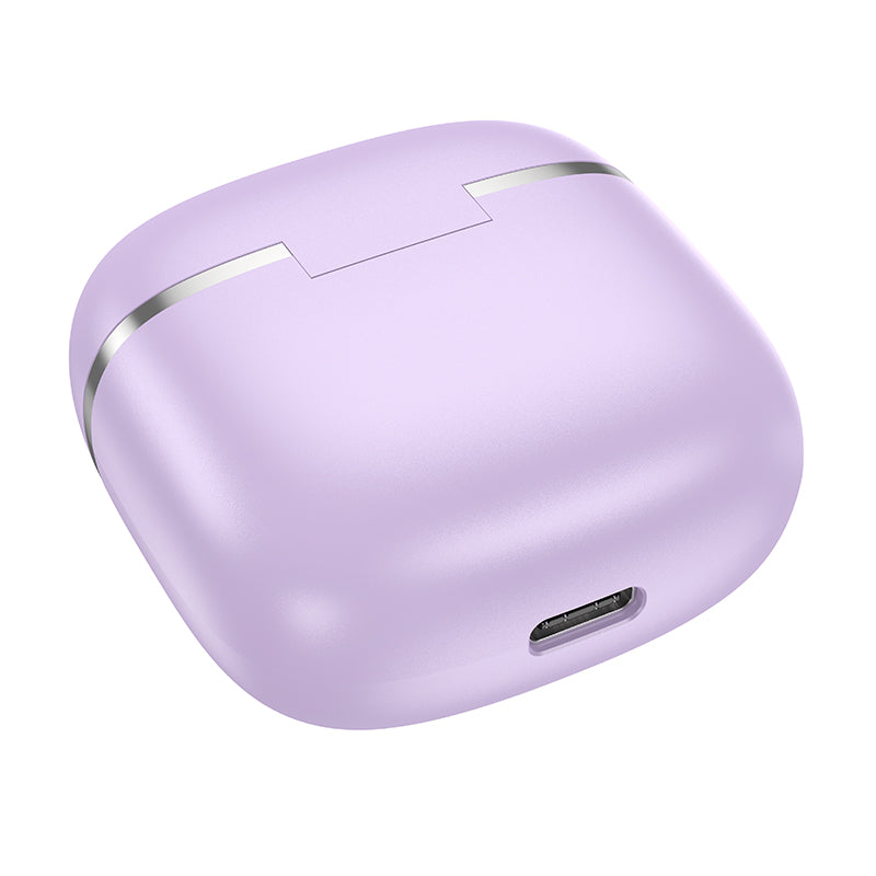 Hoco (EQ1) Casti Wireless, Ear Buds, BT 5.3, 180h StandBy, 400mAh, Display LED, MusicGuide, PURPLE