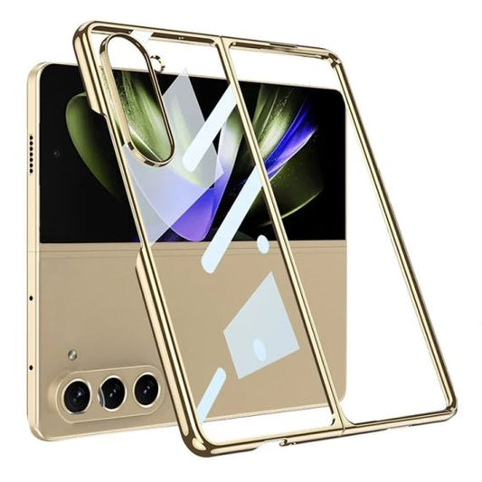 Husa Chrome - Samsung Z Fold6 - Plastic Thin, Crystal,Gold