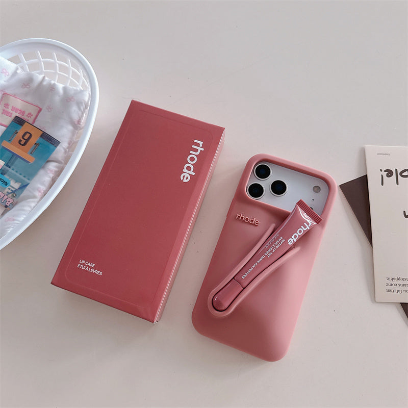 Husă iPhone 17 Pro Rhode, Culoare Nude + Luciu Inclus