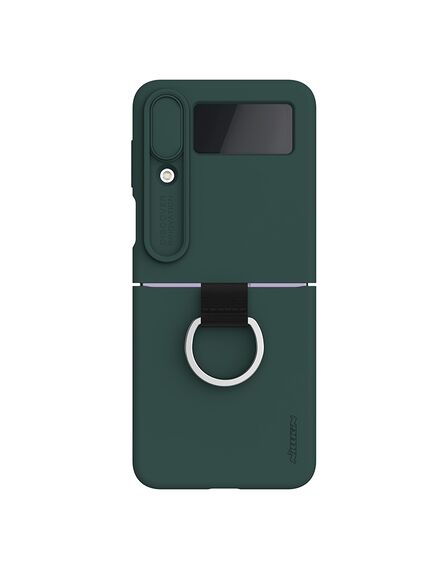 Husa Nillkin, pentru Samsung Galaxy Z Flip 4, CamShield Silky, TPU, Forest Green