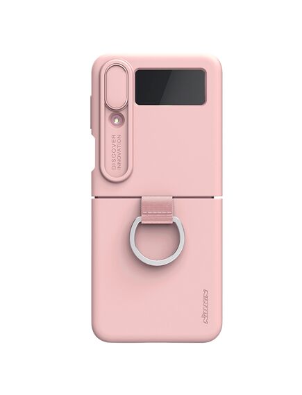 Husa Nillkin, pentru Samsung Galaxy Z Flip 4, CamShield Silky, TPU, PEACH Light