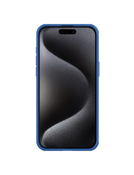 Husa Nillkin, pentru iPhone 15 Pro Max, Protectie Camera Shield Pro, TPU,BLUE