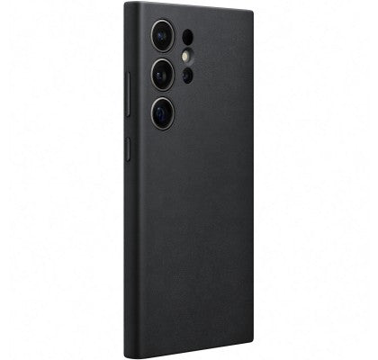 Husă Samsung Galaxy S24 Ultra din piele ecologică, Negru