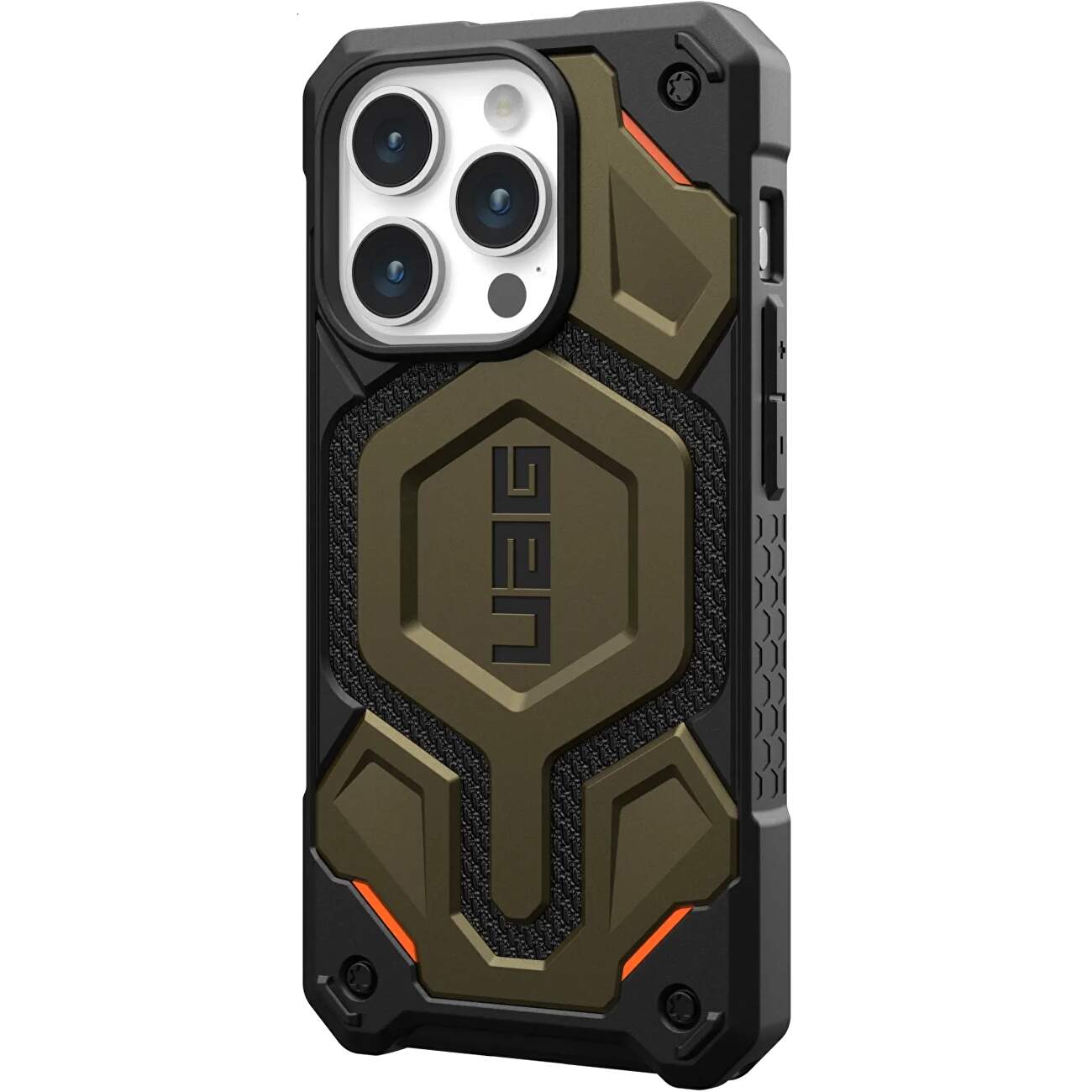 Husă iPhone 15 Pro UAG Monarch Pro MagSafe Kevlar, Element Green