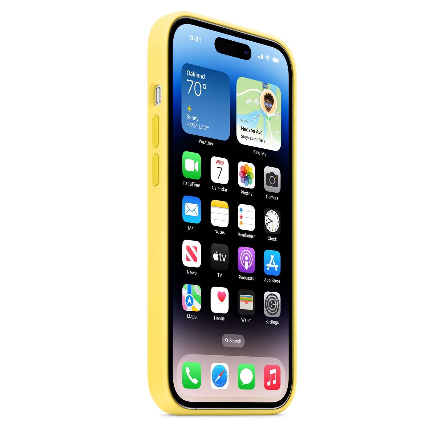 Husa iPhone 13 Pro Max Apple cu MagSafe , Silicon - Culoare Lemon Zest