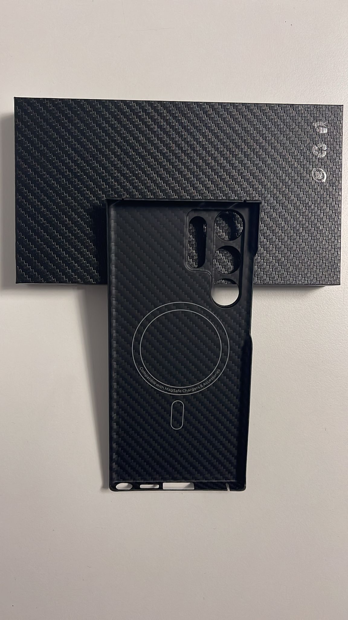Husă Samsung S23 Ultra Kevlar MagEZ 3 – 600D Black, MagSafe
