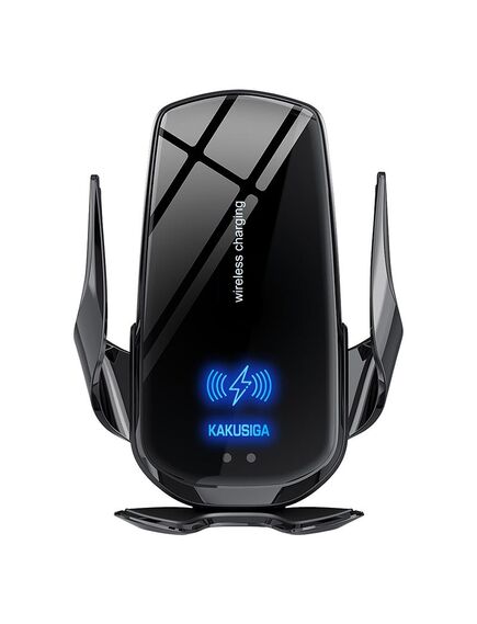 Suport Auto cu incarcare Wireless, 15W, cu cleme laterale, montaj Ventilatie, cablu USB-C, 1m, AutoSensor Lock,