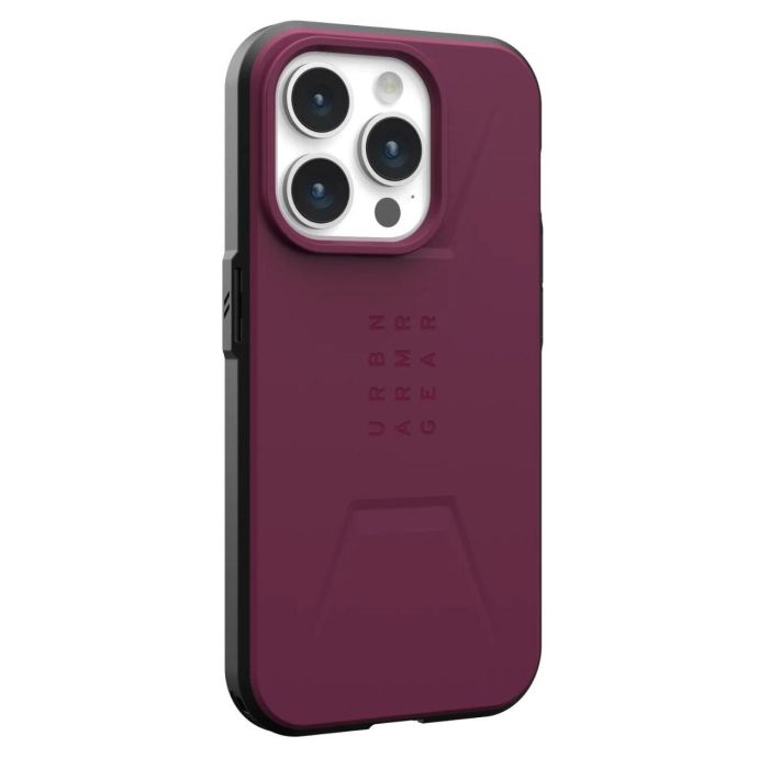 Husă iPhone 15 Pro UAG Civilian cu MagSafe, Bordeaux