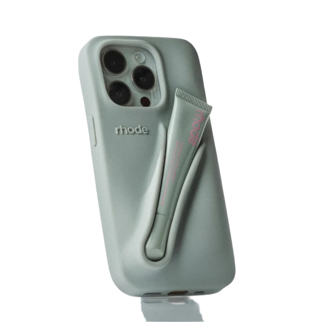 Husa iPhone 14 Pro, Rhode Grey+ Luciu inclus