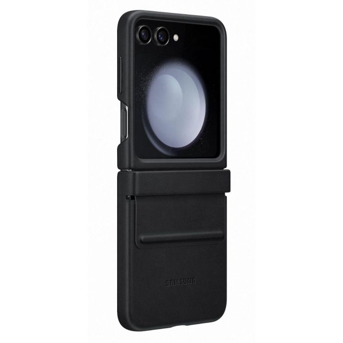 Husa Samsung Eco-Leather Case pentru Galaxy Z Flip 5 Black