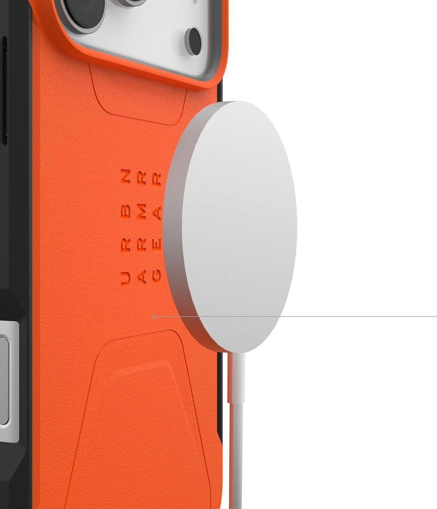 Husa iPhone 17 Pro UAG Civilian cu MagSafe,Orange