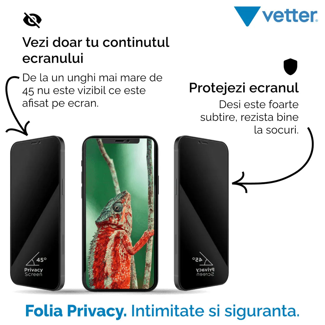 FOLIE iPhone 12 PRO, 12, 3D PRIVACY SERIES
