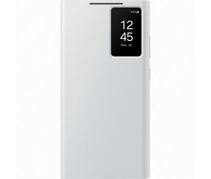 Husă originală Samsung Galaxy S24 Ultra Smart View Wallet, Alb