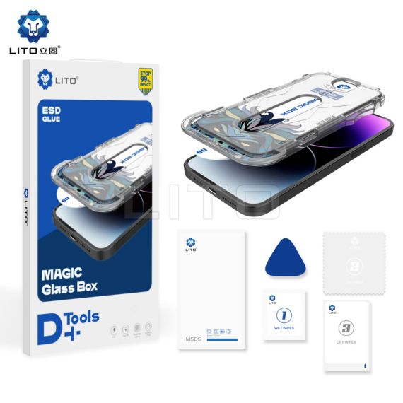 Folie Lito D+ KIT - iPhone iPhone 15 Pro , Instalare rapida fara bule