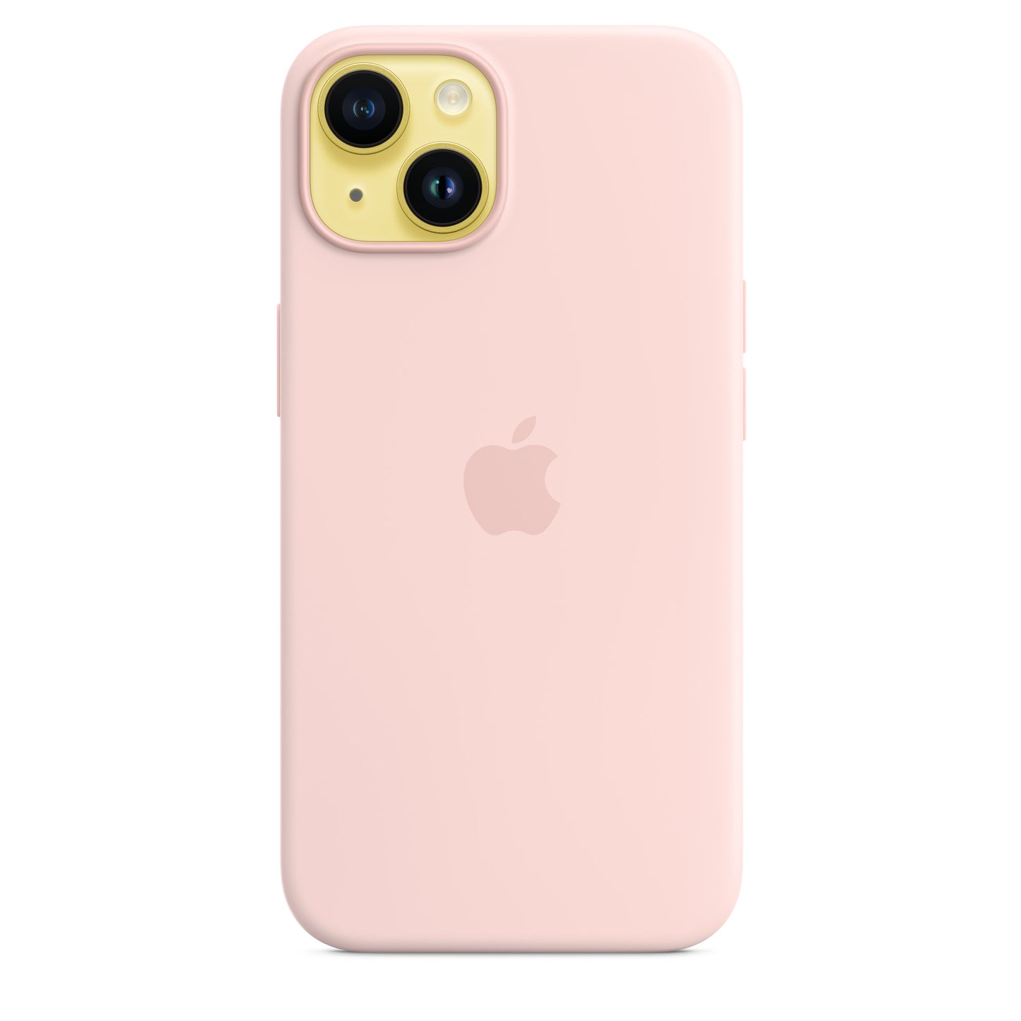 Husa iPhone 14, Apple cu MagSafe Silicon - Culoare Chalk Pink