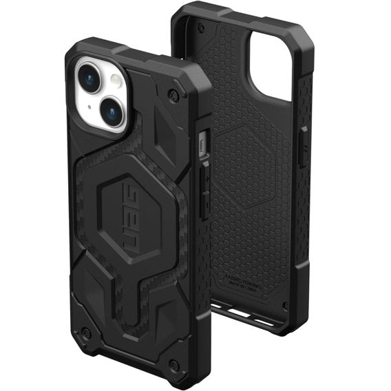 Husa iPhone 15 Plus Black - UAG Monarch Pro MagSafe Carbon Fiber