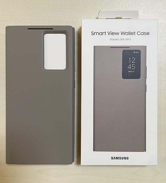 Husa Samsung Galaxy S24 Ultra Smart View Wallet,Taupe