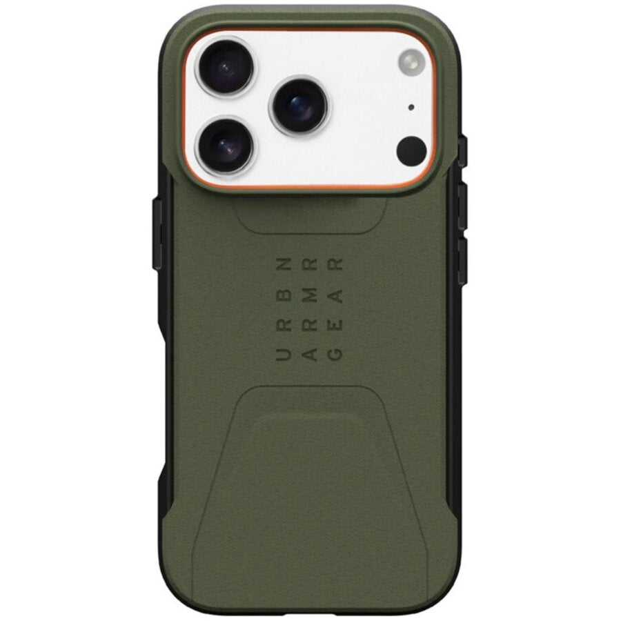 Husă UAG Civilian verde-oliv, vedere din spate.