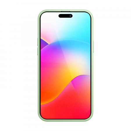 Husa iPhone 15 Plus cu MagSafe - Mist Shield Case Pistachio