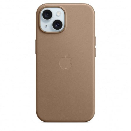 Husa de protectie Apple FineWoven cu MagSafe pentru iPhone 15 Taupe - mag-genius-accesorii