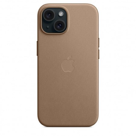 Husa de protectie Apple FineWoven cu MagSafe pentru iPhone 15 Taupe - mag-genius-accesorii