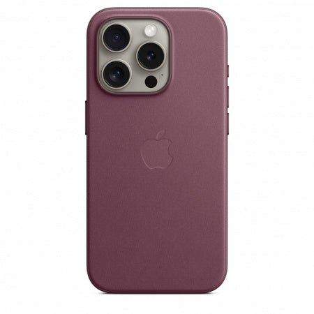 Husa de protectie Apple FineWoven cu MagSafe pentru iPhone 15 Pro, Mulberry - mag-genius-accesorii
