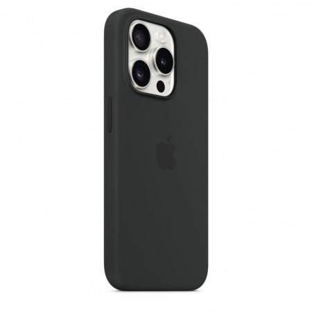 Husa de protectie Apple Silicon cu MagSafe pentru iPhone 15 Pro Negru - mag-genius-accesorii