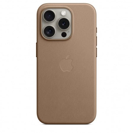 Husa de protectie Apple FineWoven cu MagSafe pentru iPhone 15 Pro, Taupe - mag-genius-accesorii