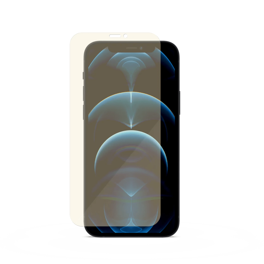 FOLIE IPHONE 12 PRO, 12, EYESAFE, BLUE LIGHT BLOCKING TEMPERED GLASS, NEGRU - mag-genius-accesorii