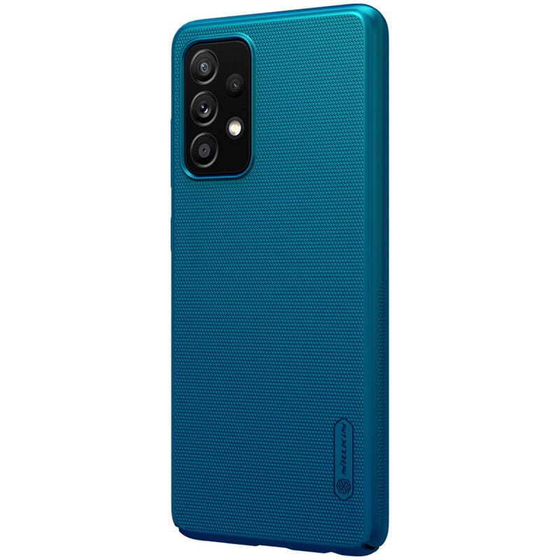 Husa Samsung Galaxy A52 5G Nillkin Super Frosted Shield, albastru - mag-genius-accesorii