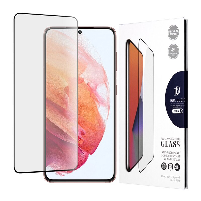 Folie din Sticla Securizata Dux Ducis, Samsung Galaxy S21 5G - Negru - mag-genius-accesorii