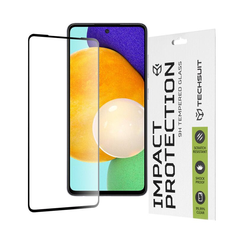Folie sticla Samsung Galaxy A52 5G Techsuit 111D Full Cover, negru