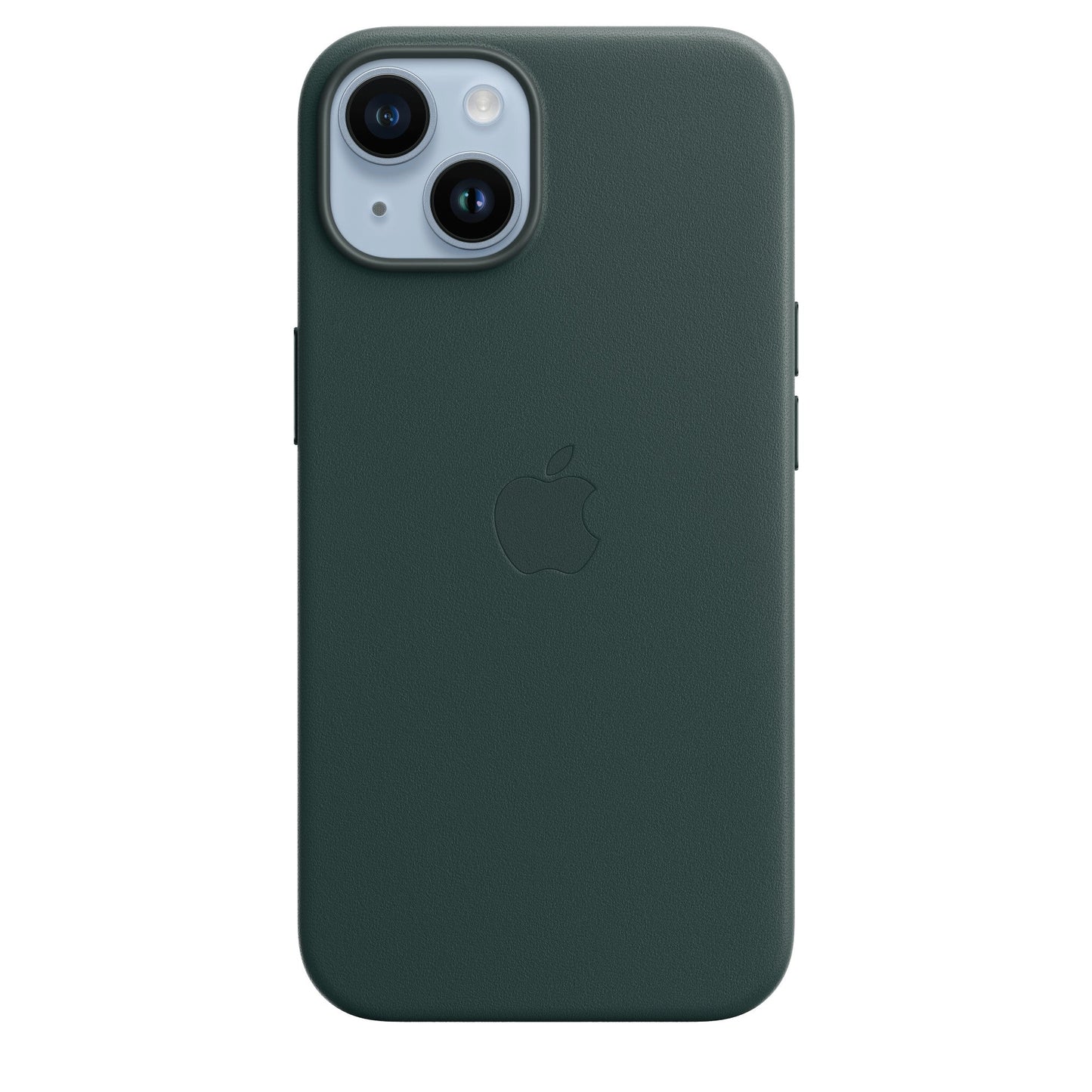 Husa de protectie Apple cu MagSafe pentru iPhone 14, Piele - Culoare Forest Green - mag-genius-accesorii
