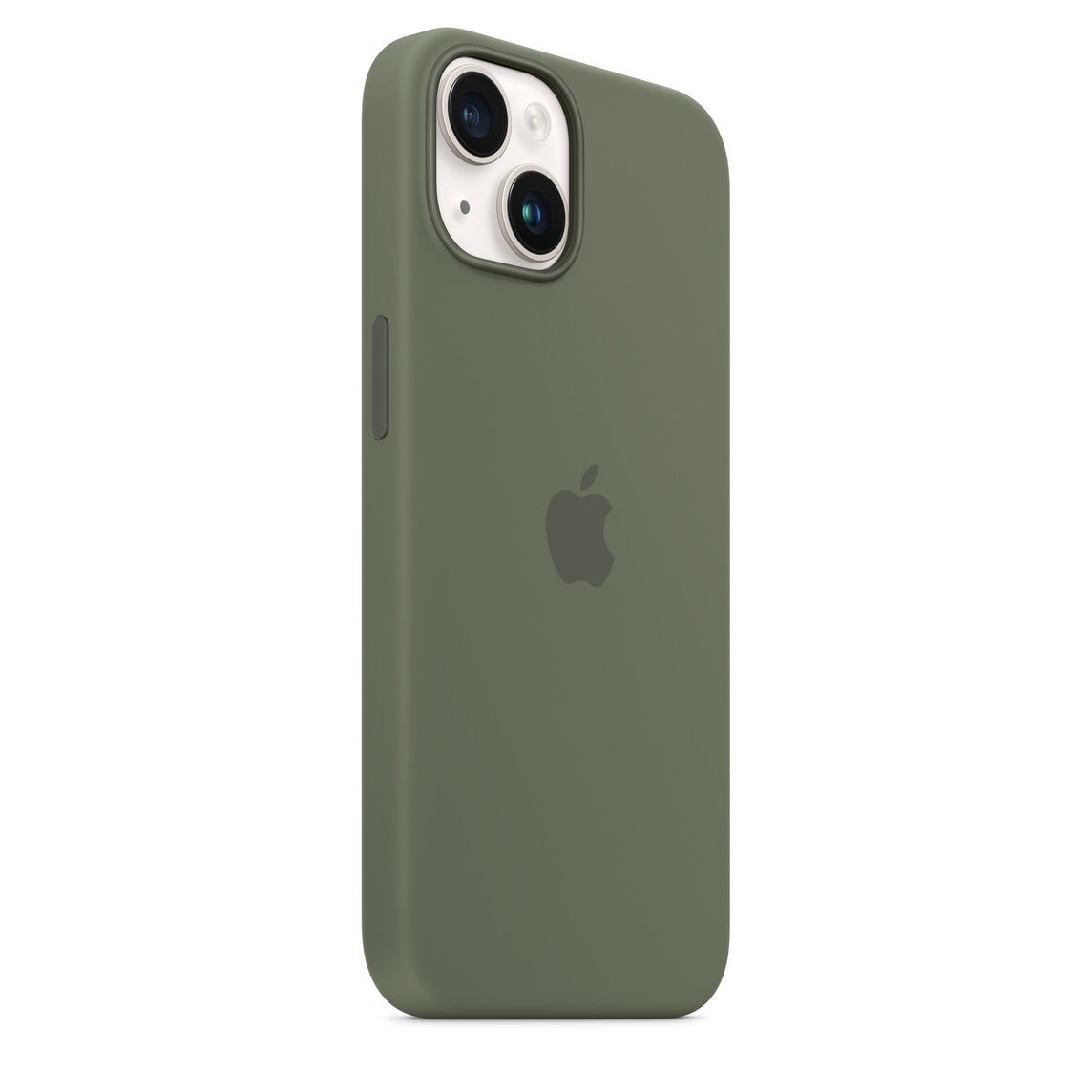 Husa de protectie Apple cu MagSafe pentru iPhone 14 Plus, Silicon Olive - mag-genius-accesorii